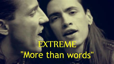 more than words music video|extreme more than words meaning.